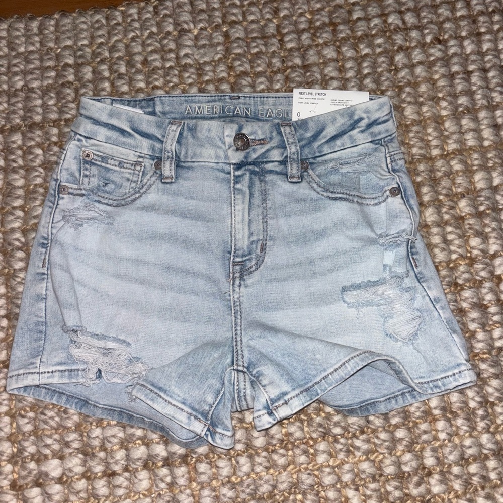 American Eagle Outfitters Light Blue Denim Shorts